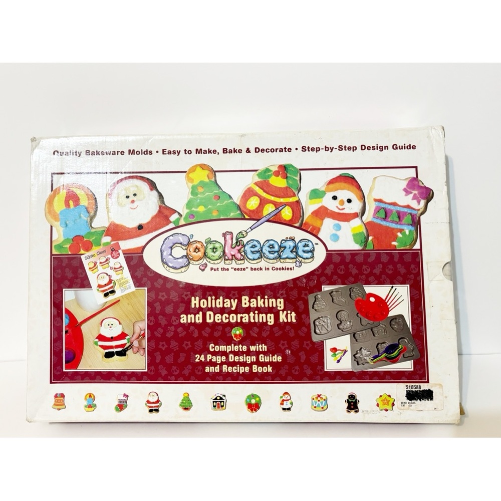 Cookeeze Vintage Holiday Baking & Decorating Kit for Christmas